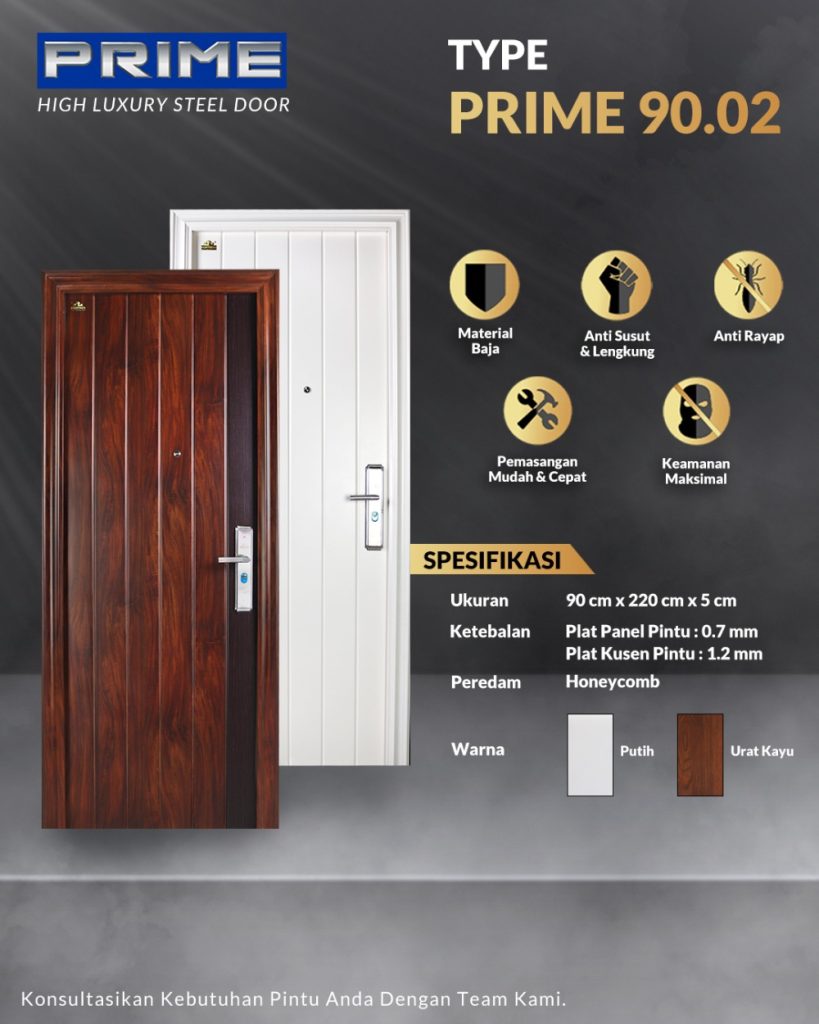 Alternatif Pintu Rumah, Pintu besi minimalis 1 pintu