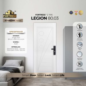 Pintu Fortress Tipe LEGION 80.03 Bahan Baja Warna Putih